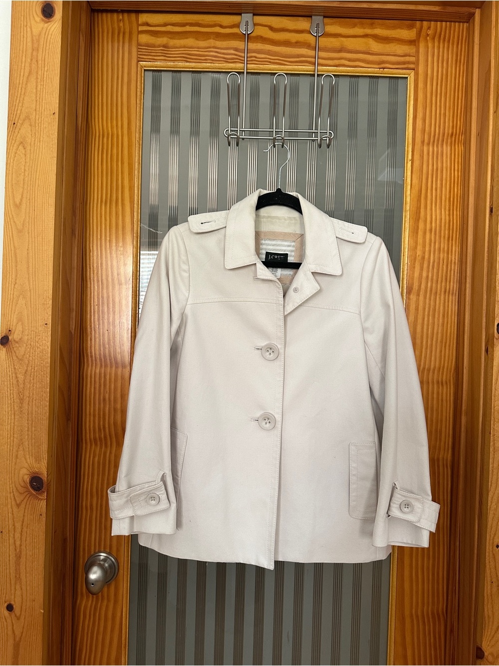 J. Crew Women's Cream Short Pea Coat